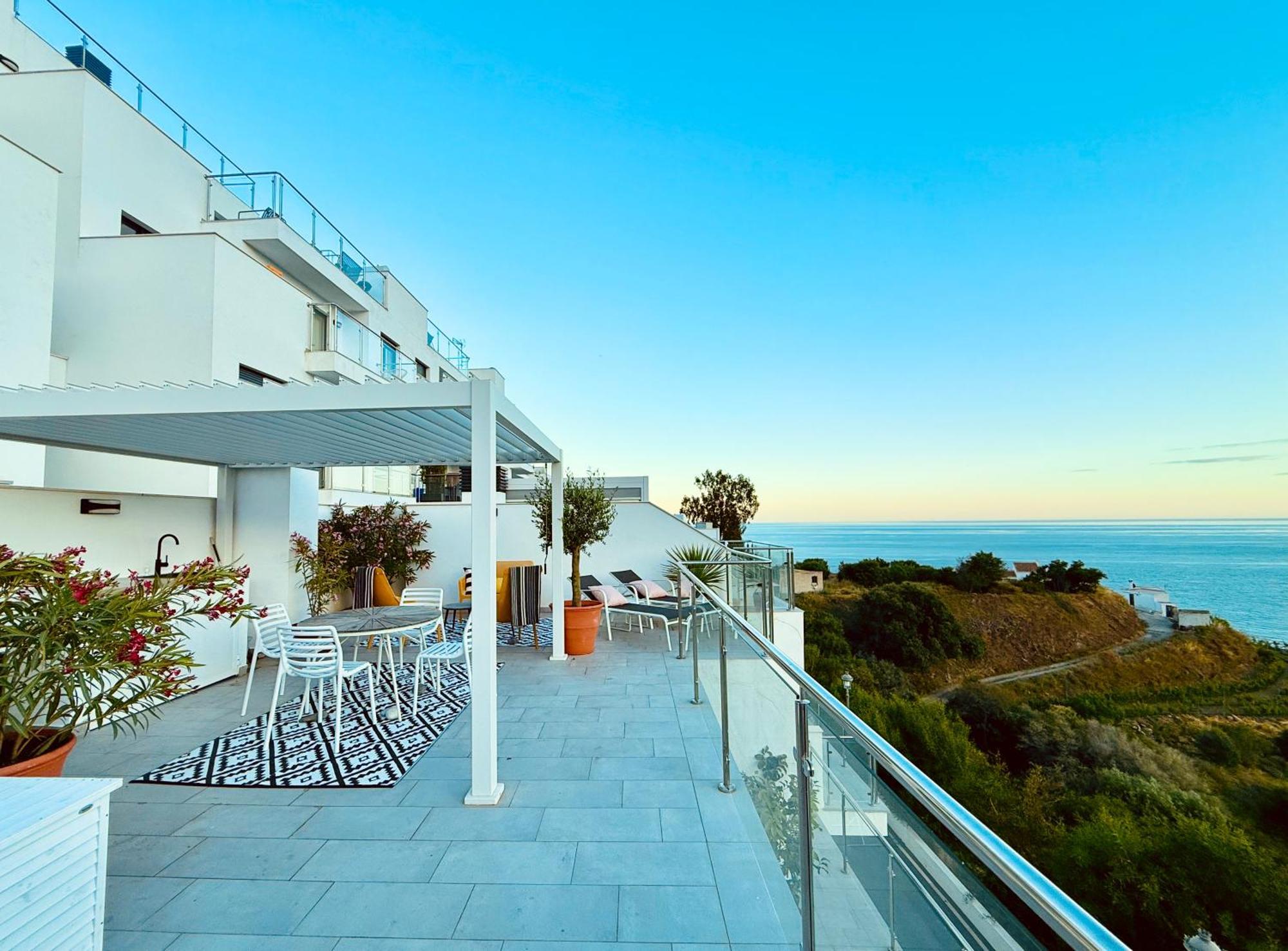 Penthouse Balcon del Mar 121 Casasol Apartment Nerja Exterior foto